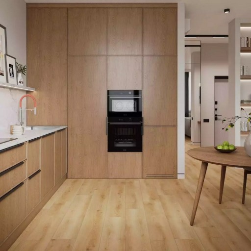 SPC плитка (spc ламинат) Floorwood Quantum 6991 Дуб Купер толщина 5 мм встроенная подложка